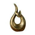 thumbnail image 3 of Ornamento de resina de figura de gato abstracta Decoración moderna de artesanías lindas esculturas Estatuas de animales para la sala de estar de Estilo B, 3 of 9