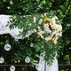 thumbnail image 3 of Hojas De Sauce De Seda Verde Artificial Simuladas De Hoja De Eucalipto Cesta De Flores Ramo Artesanal Accesorios De Boda Jardín Dormitorio Decoración, 3 of 4