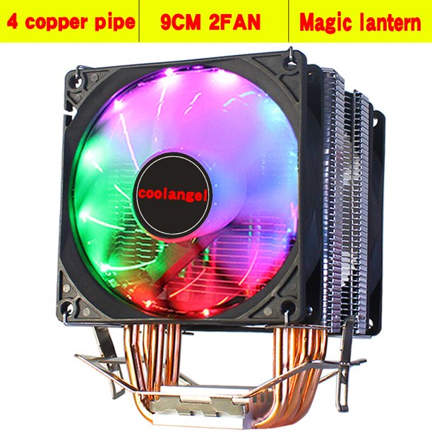 Radiador de cpu de tubo de cobre para ordenador de escritorio, Enfriador de cpu ultra silencioso, PWM, LGA1155, 1200, 1356, 1366, X58, AMD3, AM4, X79, X99, 2011