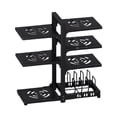 thumbnail image 1 of Inteprter Organizador de sartenes multicapa dentro del gabinete, almohadilla de pie ajustable de acero al carbono grueso, fácil de instalar Almacenamiento y organización del hogar negro 4 Pisos, 1 of 6