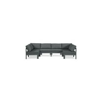 Meridian Furniture Nizuc Grey Outdoor Patio Modular Sectional