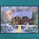 thumbnail image 3 of 5D bricolaje completo taladro diamante pintura Navidad casa bordado artesanía costura, 3 of 9
