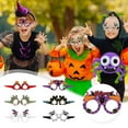 thumbnail image 2 of Halloween Eyeglasses 6 PCS - Novelty Paper Toy Glasses with Pumpkin, Spider Web, Ghost, Bat, Skull Designs for Party Favors, & Decorations for Kids Adults, 2 of 6