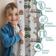 thumbnail image 3 of Blackout Kids Curtains,Cartoon Tractors Windmills Gray Pattern Childrens Insulated Curtains Set Of 2,Bedroom Essentials,Toddler Room Decor 42"x84", 3 of 5