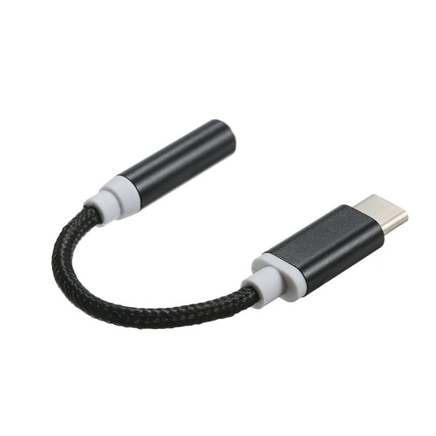 Cable Adaptateur Audio Type C mâle prise jack 3.5 mm femelle