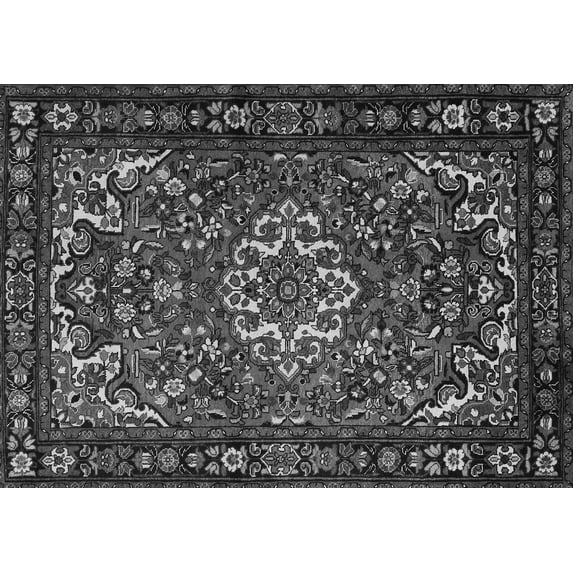 Ahgly Company Indoor Rectangle Persian Gray Traditional Area Rugs, 3' x 5'