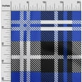 thumbnail image 2 of oneOone Velvet Medium Blue Fabric Tartan Sewing Craft Projects Fabric Prints By Yard 58 Inch Wide, 2 of 4