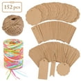 thumbnail image 1 of Coofit 262ft Raffia Ribbon Decorative Paper Ribbon with 150 Gift Tag & 98ft Hemp Rope, 1 of 10