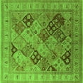 thumbnail image 1 of Ahgly Company Indoor Square Oriental Green Industrial Area Rugs, 7' Square, 1 of 4