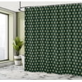 thumbnail image 4 of Ambesonne St. Patricks Day Shower Curtain, Retro Beer Pattern, 69"Wx70"L, Dark Green Mustard, 4 of 4