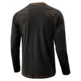 thumbnail image 5 of Biekopu Men's Henley Shirts Casual Long Sleeve Contrast Stitch Button T-Shirts Basic Lightweight Fall Tops, 5 of 5