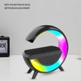 thumbnail image 1 of Luz Nocturna Rgb Luz nocturna LED Altavoz compatible con Bluetooth Cargador inalámbrico de 10 W Negro Ndcxsfigh Para estrenar, 1 of 3