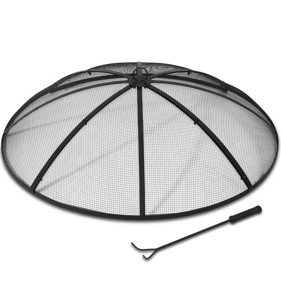 Pantalla para fogatas Lineslife, 91 cm, redonda, resistente, 3,4 kg