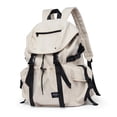 thumbnail image 1 of Mochila con cordón jinwen escolar Correa ajustable con asa portátil para ir de compras al aire libre, 1 of 8