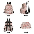 thumbnail image 4 of FORMRS Mini Backpack Purse for Women Travel Daypack Casual Shoulder Bag, Light Pink Gingerbread Houses, 4 of 7