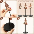 thumbnail image 3 of Easter Vintage Bunny Old Style Wooden Table Decoration Victorian Style 3Pcs, 3 of 6