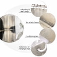 thumbnail image 6 of Black Beige Lake Waterproof Fabric Shower Curtain,Abstract Aesthetics Mysterious Waterproof Fabric Shower Curtain for Bathroom Curtains Bathtubs Hotel Shower Curtains with 12 Hooks Small 36x72in, 6 of 8