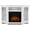 White, variant on Real Flame Lynette 56" Corner Electric Fireplace TV Stand in White