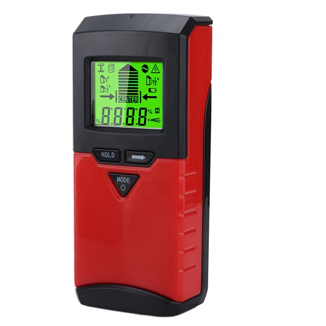 Buscador de vigas escáner electrónico de pared LCD con retroiluminación verde para madera para batería para detección de metales