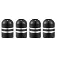 thumbnail image 7 of Motoforti Universal Tire Valve Stem Caps Car Accessories Aluminum Alloy Black 4 Pcs, 7 of 7