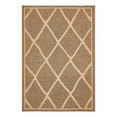 thumbnail image 2 of Unique Loom Outdoor Trellis Collection Area Rug - Diamonds (6' 1" x 9' Rectangle Brown/Tan), 2 of 6