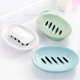thumbnail image 2 of 2-Pack Soap Dish with Drain Soap Holder Easy Cleaning Soap Saver Dry Stop Mushy Soap Tray for Shower Bathroom Kitchen(White), 2 of 4