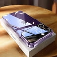 thumbnail image 1 of Luxury Plating Clear Silicone shockproof Glass Lens Phone Case For iPhone 15 14 13 12 11 Pro Max XR X Camera Protector Soft Cove, 1 of 7
