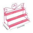 thumbnail image 3 of 3 Layer Heart Nail Polish Shelf, Cosmetic Display Stand Organizer, By Meiiso, Large Inventory!, 3 of 6