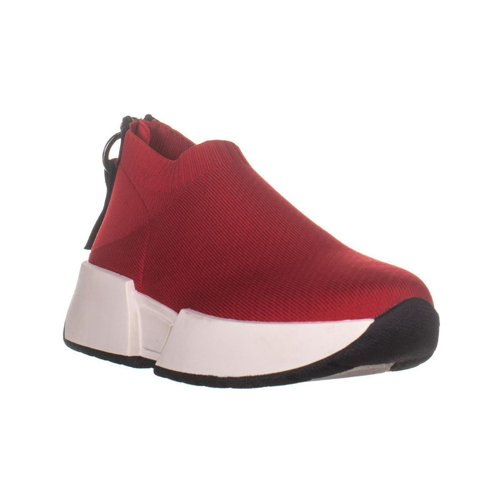 DKNY - Womens DKNY Marcel Zip Up Sneakers, Knit Red, 9 US - Walmart.com ...