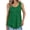 Green, variant on Textured Wave Pattern Round‑Neck Sleeveless Tank Top Soft Stretch Breathable Lightweight Fabric Relaxed Fit Casual Summer Layering Top Ideal For Beach Brunch Travel, Tank Top Hot Pink S