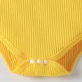 thumbnail image 4 of Gvdentm Baby Girl Clothes Summer Outfits Cute Print Infant Romper Suspender Skirt with Headband 3pc Set 0-24 Months(Yellow,12-18 Months), 4 of 9