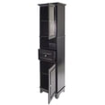 thumbnail image 6 of Winsome Wood Alps Tall Cabinet with Glass Door, Black Finish, 6 of 11