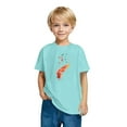 thumbnail image 4 of T-shirts Graphiques pour Fille à Imprimé Floral, Manches Courtes, Col Rond, Hauts, 4 of 6