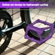 thumbnail image 2 of 1 par de pedales de bicicleta: pedal plano profesional para bicicleta de montaña y carretera, plataforma ancha de aleación de aluminio, peso ligero para andar en bicicleta., 2 of 8