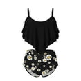 thumbnail image 2 of Qertyioot Summer Swimsuit for Women,High Breast Contrast Gradient Split Bikini Set Two Piece, 2 of 4