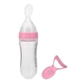 thumbnail image 1 of Alimentación Del Biberón Del Niño Del Bebé Del Silicón De 90ml Con El Alimentador Del Apretón Del Cereal De La Comida Fresca De La Cuchara, 1 of 7