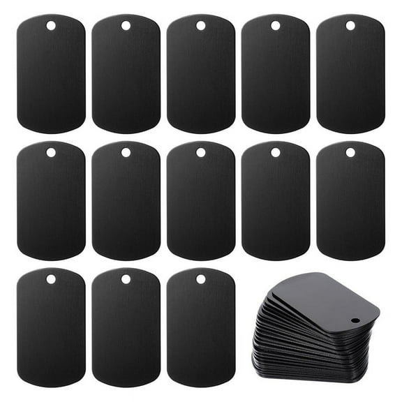 Aluminum Stamping Blanks Engraving Blank Tags 25 Pack, Laser Tags, Metal Business Card, ywm58