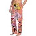 thumbnail image 6 of Rateoe Flamingo Riding a Bicycle Pattern Men’s Ultra-Soft Comfy Pajama Lounge Pants Sleepwear,Comfortable Lounge Wear,lightweight Pajamas, Casual Home Wear-X-Large, 6 of 6