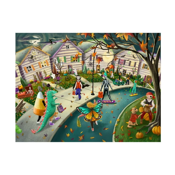 Canvas Wall Art - Christine Rotolo 'Trick or Treat' Wall Art for Living Room, Bedroom, or Office Décor by Trademark Fine Art - 19 x 14 Inches