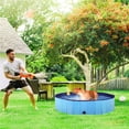 thumbnail image 2 of Yaheetech XL Foldable Pet Pool, Portable PVC Bath Tub for Dogs and Cats, Blue, 2 of 7