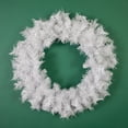 thumbnail image 4 of Northlight 24" Unlit White Iridescent Mixed Pine Artificial Christmas Wreath, 4 of 6