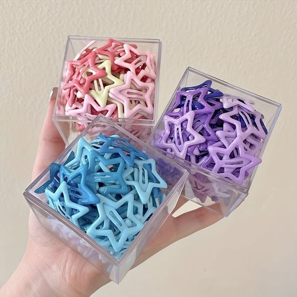 10pcs Star Hair Clip Side Bangs Clip, Pentagram Hair Accessories For Girls