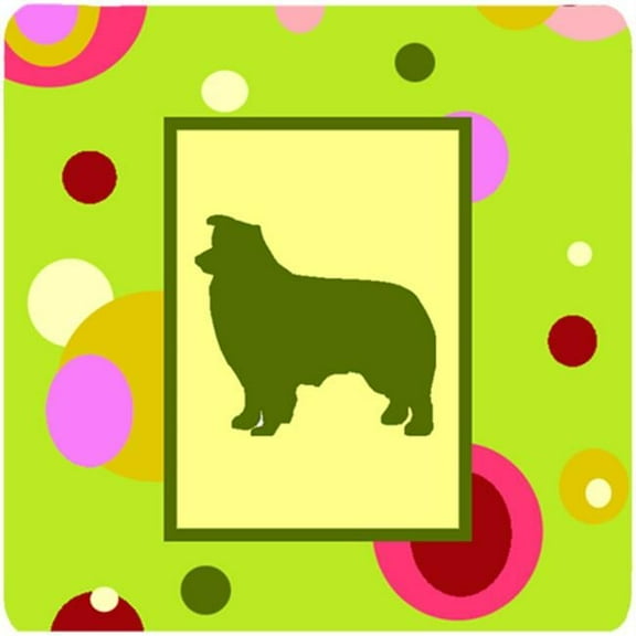 Border Collie Foam Coasters - Set 4