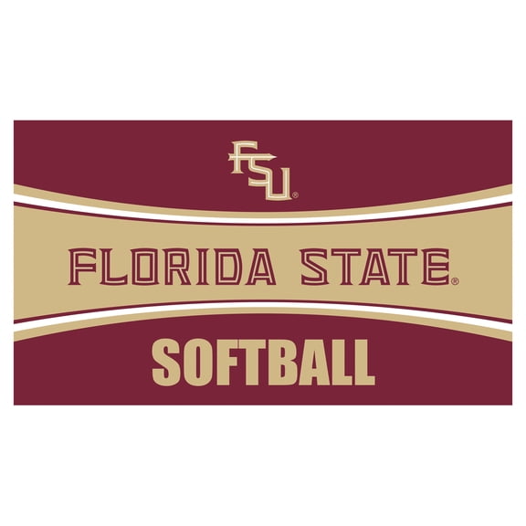 Florida State Seminoles 28" x 16" Softball Trapper Door Mat