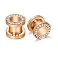 thumbnail image 1 of LAURITAMI Stainless Steel Ear Tunnel Plug Flesh Expander Piercing 4mm-16mm), 1 of 1