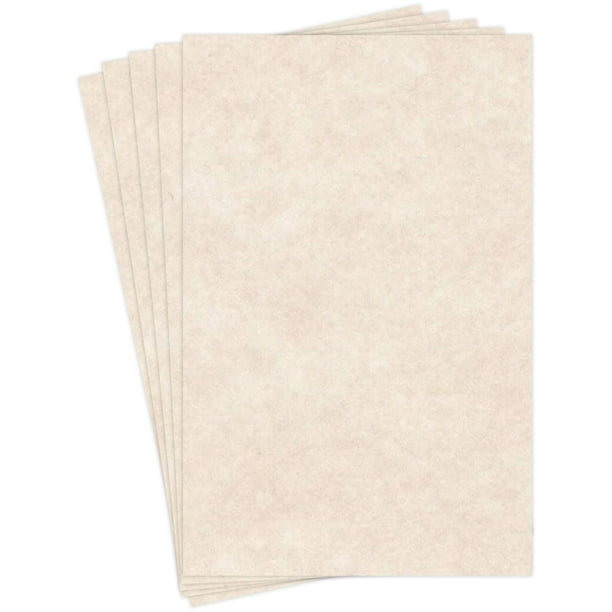 11 X 17 Stationery Parchment Recycled Paper 65lb. Cover Cardstock 50 Sheets Per Pack (Natural