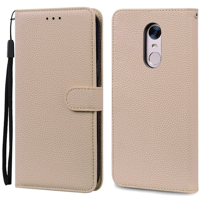 For Xiaomi Redmi 5 Plus Case Redmi 5 Shockproof Wallet Flip Case for Xiomi Redmi 5 plus 5plus Phone Cases Leather Fundas Shell Beige For Redmi 5