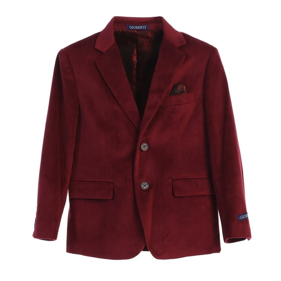 Gioberti Boys Formal Velvet Blazer