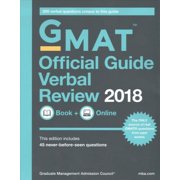 GMAT Official Guide 2018 Verbal Review: Book + Online (Paperback) by GMAC (Graduate Management Admission Council)