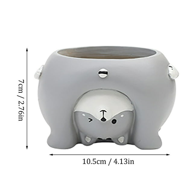 SXcggal Turn The Resin Flower Pot Upside Down, The Succulent Flower Pot Craft Gift Practical Basic Flower Pots For Garden